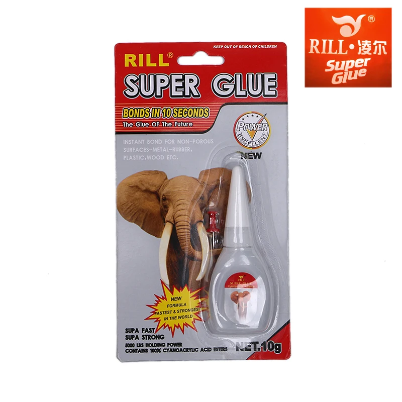 15g RILL brand instant super glue in plastic bottle