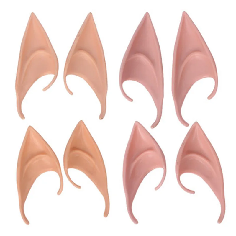 Soft Pointed Elf Ear Masquerade Accessories Cosplay Fairy Pixie Elf Ear Party Dress Up Costume Halloween Elven Vampire Fairy Ear