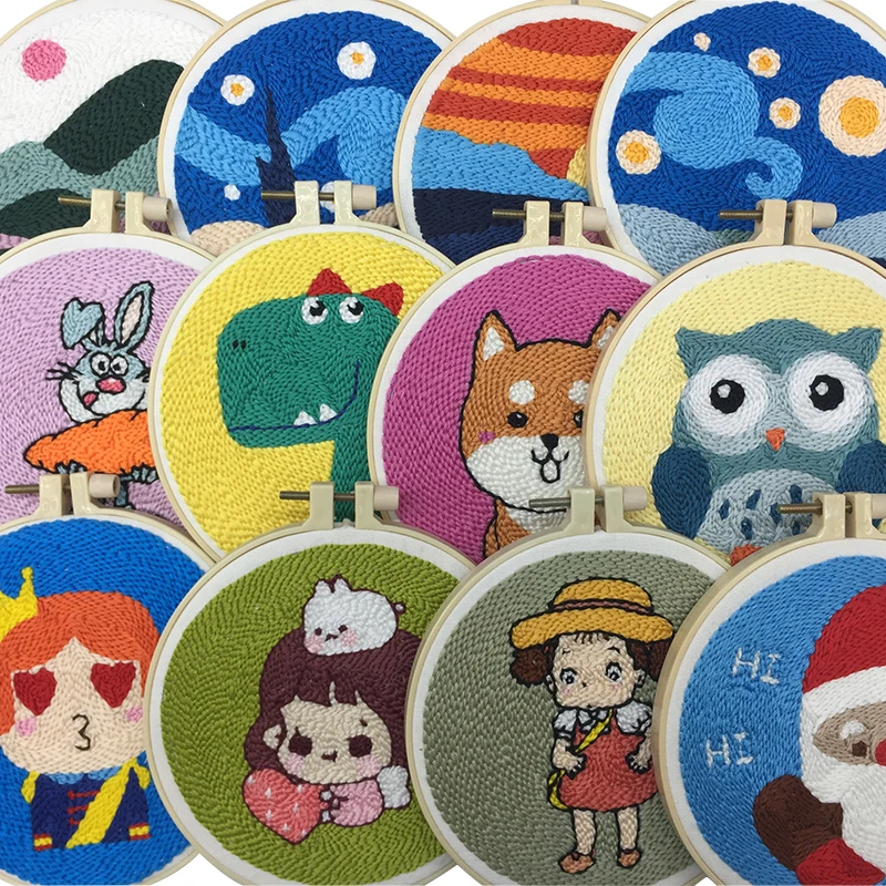 Poke материалы Живопись Вышивка ручной Diy Набор для вышивания Материал упаковки русский