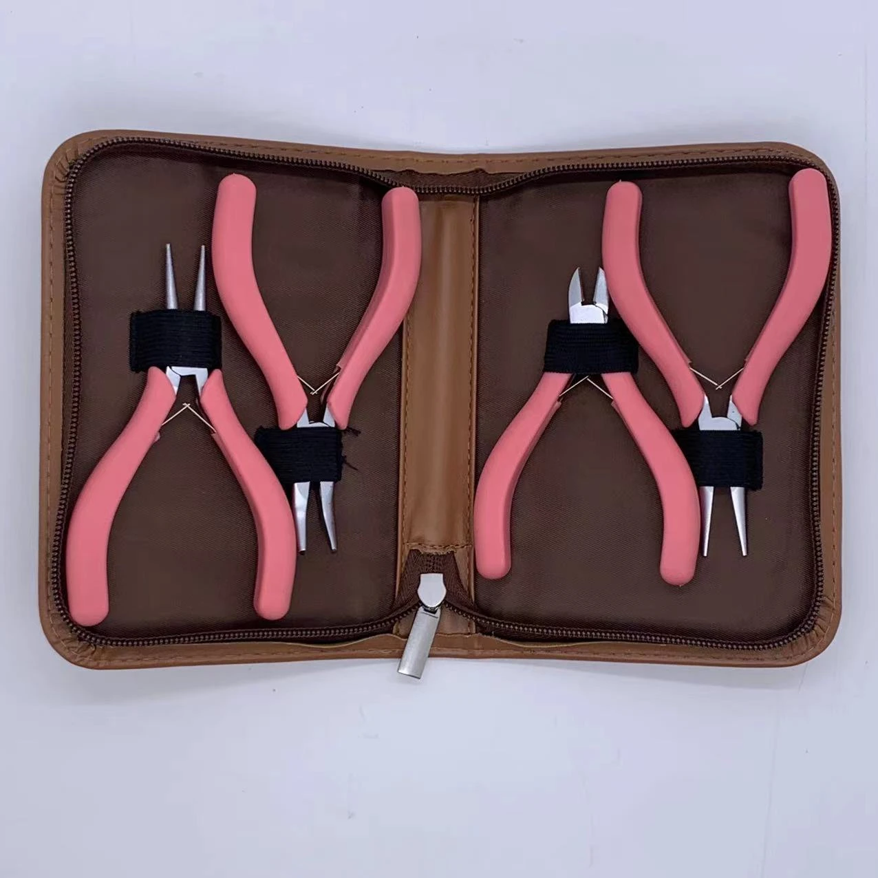 Wholesale Good Quality 4 Pcs Jewelry Work Round Diagonal Bent Long Nose Jewelry Pliers