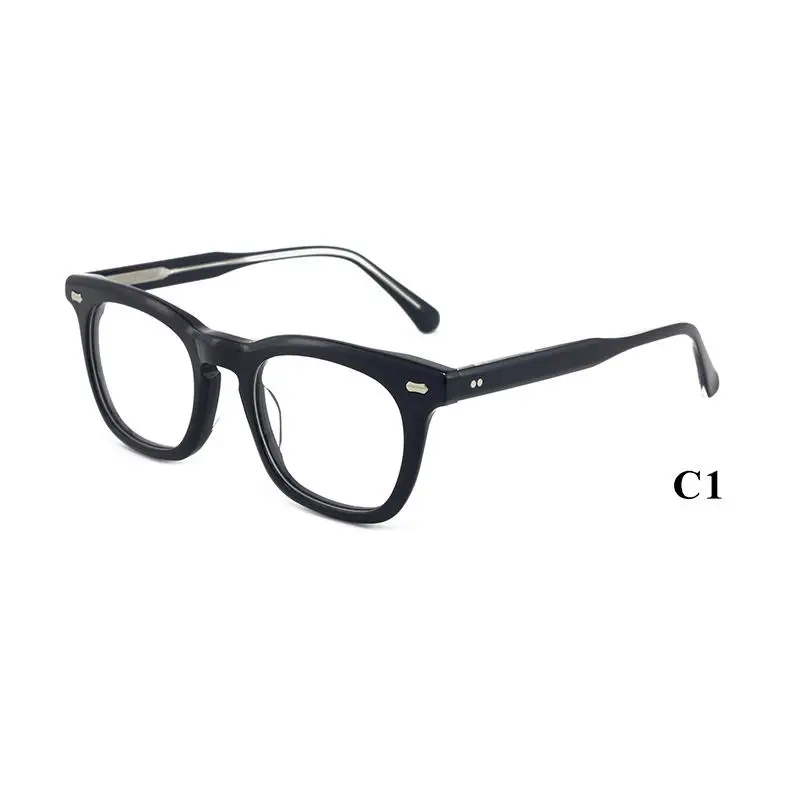 Customized Cellulose Crystal Acetate Sheets Optical Frames Eye Glasses Designer Eyewear Vintage Eyeglasses Square Frame