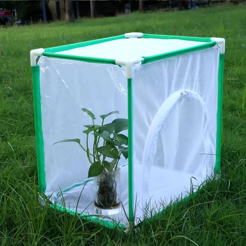 Joysing Insect Cage Collapsible Mosquito Net Cage Insect Net Cage Fiberglass Tube Frame