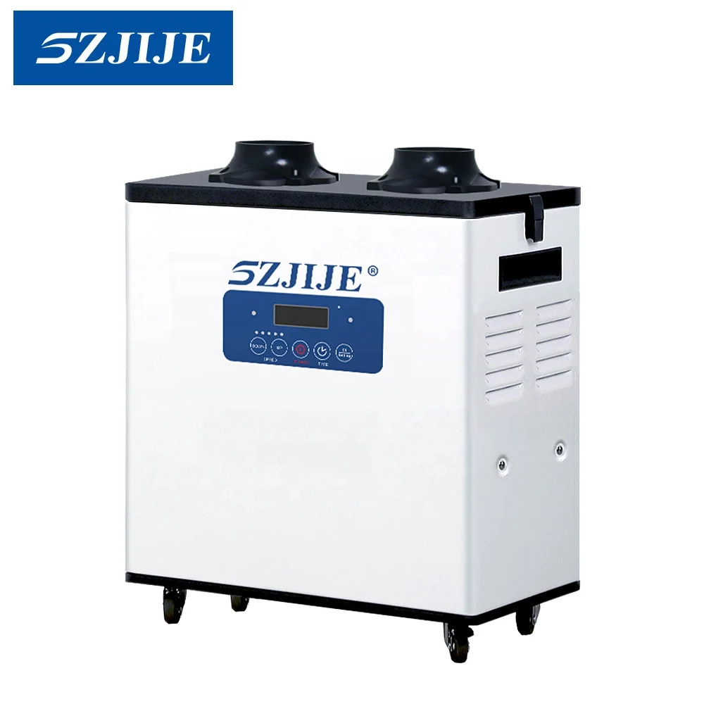 SZJIJE Double Units Portable Jewellery Dust Collector Soldering Smoke Extractor with 3-Layer Filters
