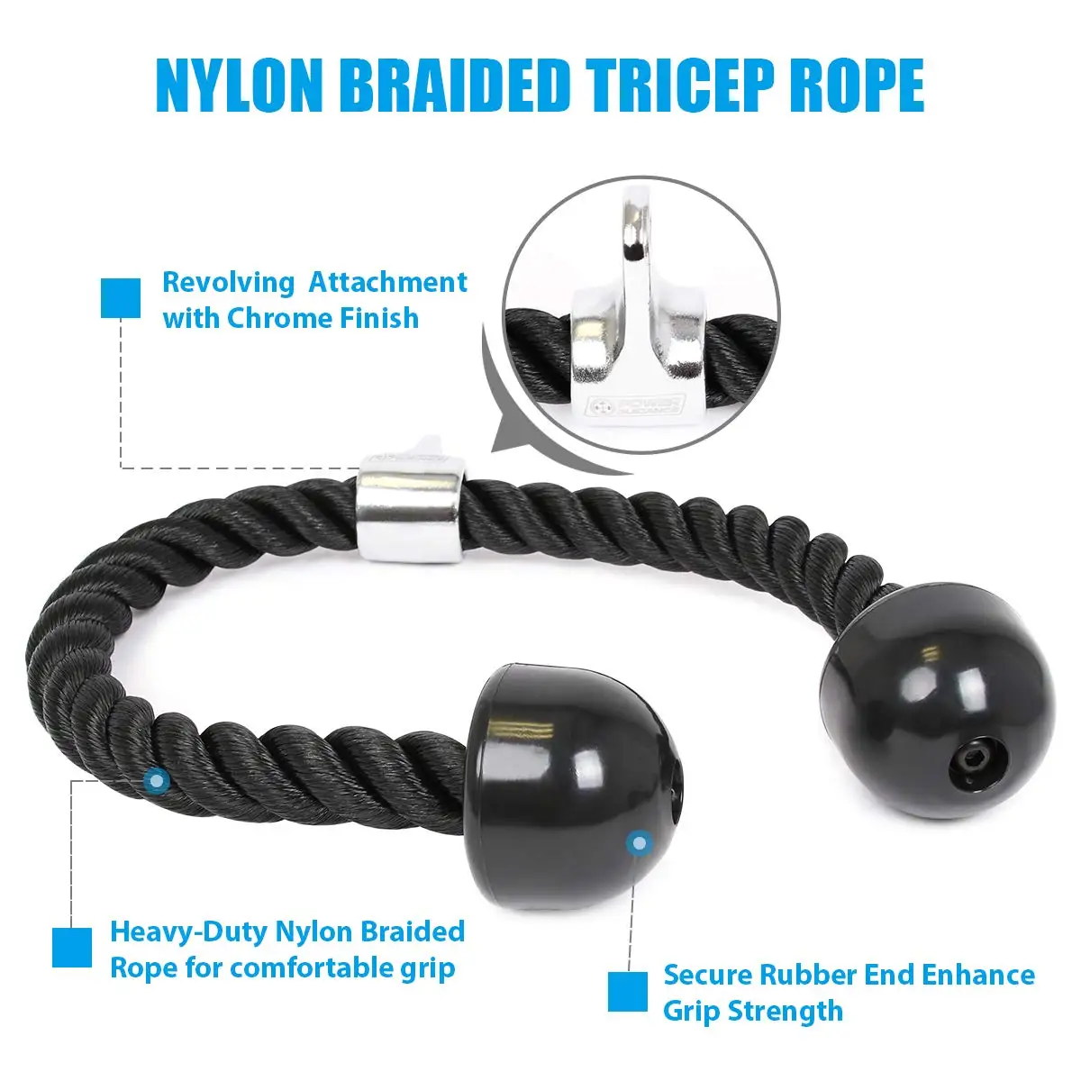  Triceps Rope LAT Pull Down Bar V with Rotation V-Shaped Cable Machine
