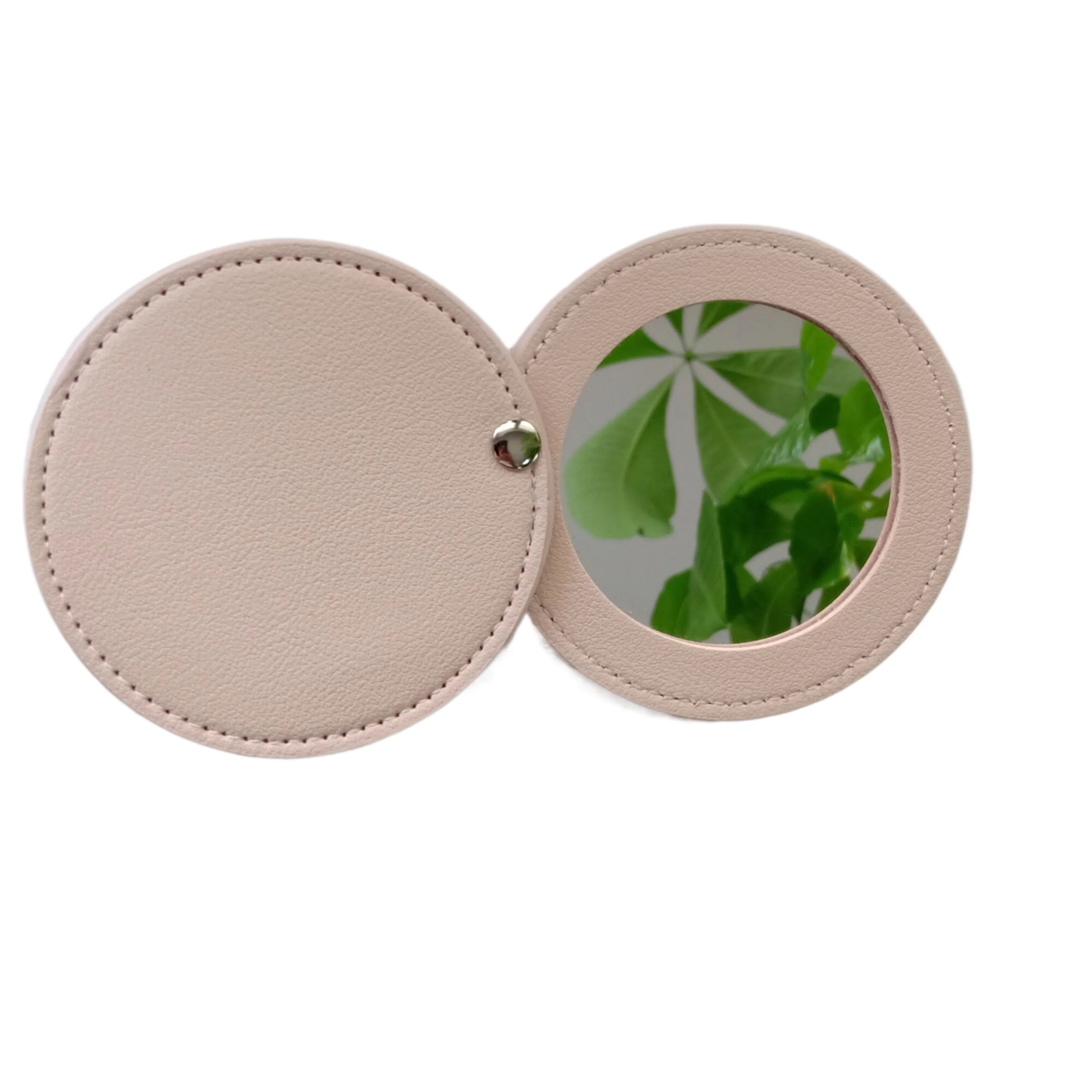 Mini PU Pocket Makeup Mirror Portable Cosmetic  Mirrors for Girls wholesale