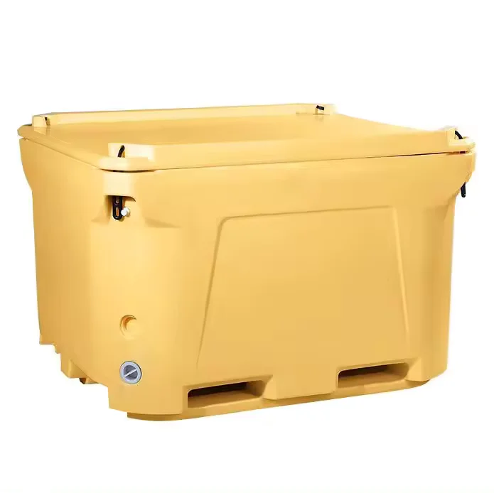 Hot 300 660L bulk Insulated seafood container  Fish Bin container for Fish transportation