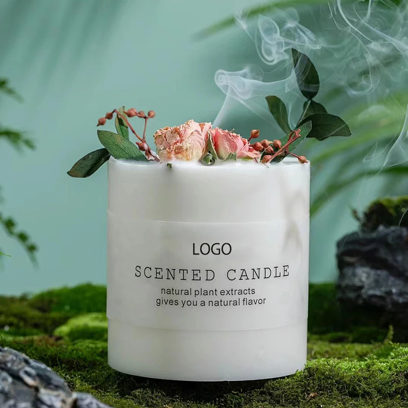 Luxury scented candles soy wax and fragrance oils aromatic candles wholesale with glass jar tin candle gift box