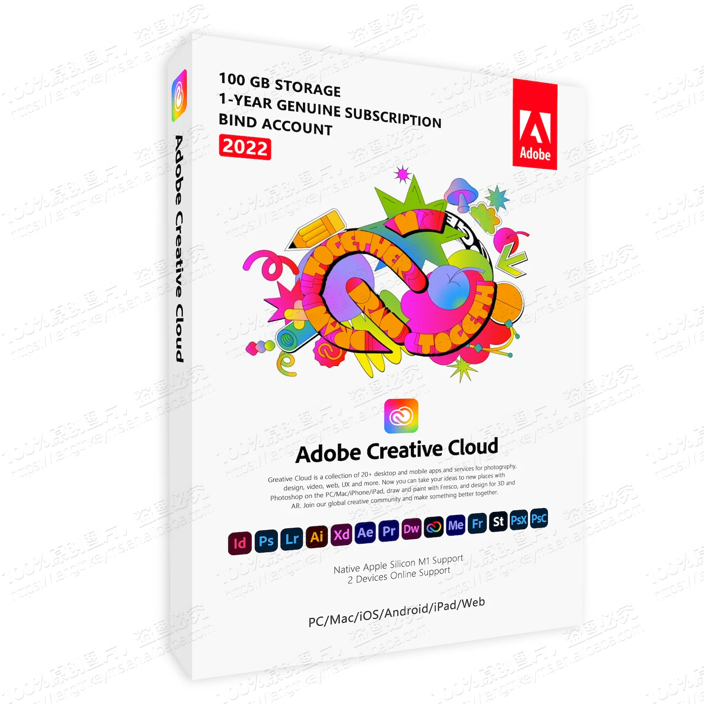 24/7 Online 2022 Adob e Creative Cloud 1 Year Subscription Genuine Original License Key CC All apps
