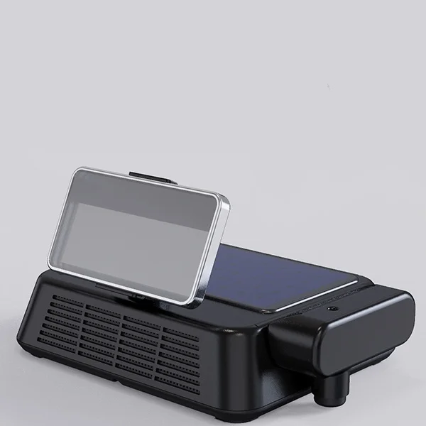 ESP Car Air Cleaner with Solar wireless charging Aromatherapy Car Air Purifier