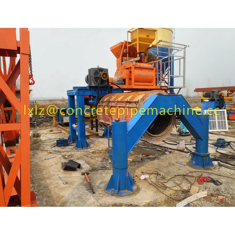 water plumbing precast cement  rain drain pipe making machine  price machinery automatic