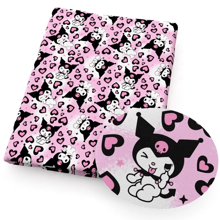 30x140cm Valentine Design Animal Heart Love Litchi Grain Faux Leather Sheets Printed Synthetic Leather For DIY Earrings Hair Bow