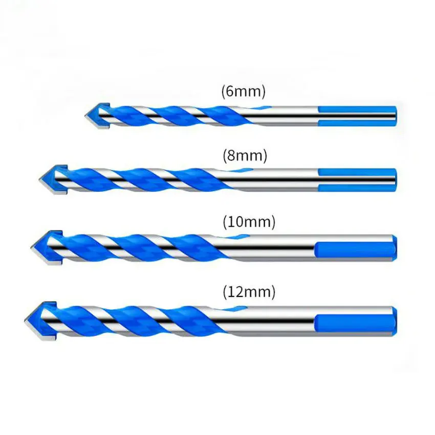 Factory direct sale drill bits for wood  Triangular fried dough twist drill Tungsten carbide crosshead drill