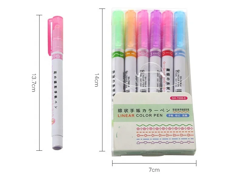 New Student Rollerball Watercolor  Contour Hand Account Line Washable  Mark Pen Watercolor Pen