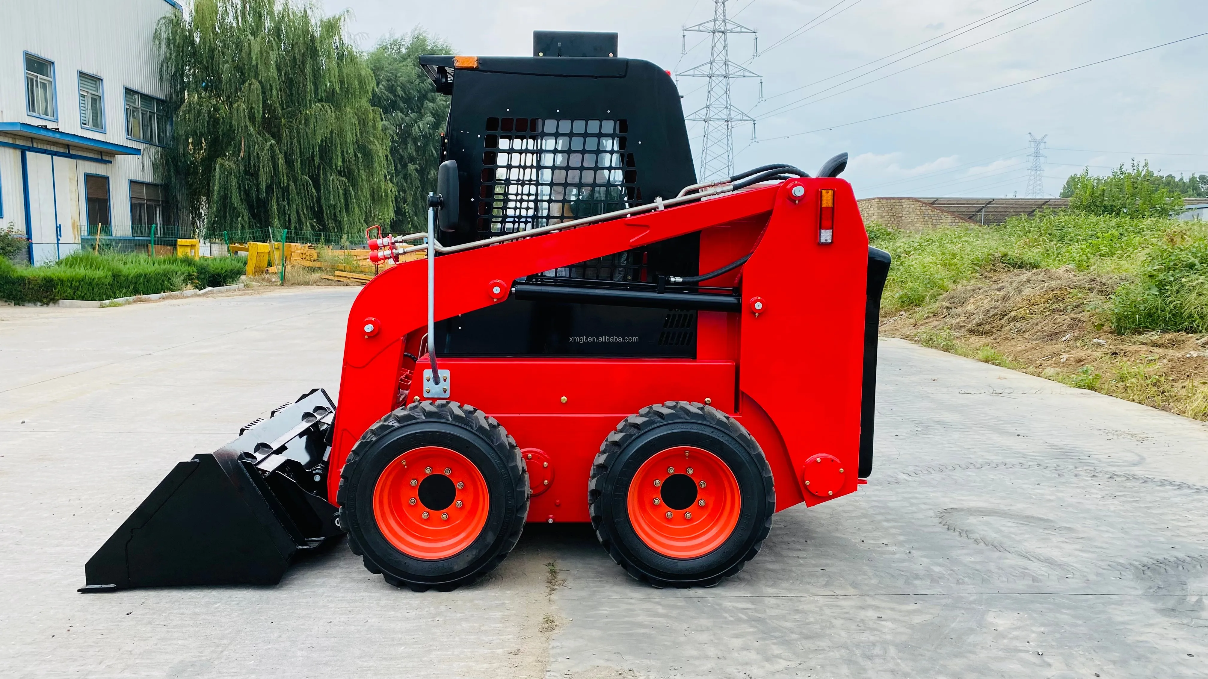 Multifunction Mini  Diesel Skid Steer Loader Mini Track Skid Steer