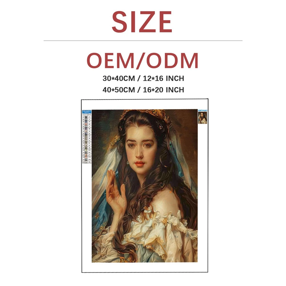 Portrait Series Beauty Queen Diamond Painting Wholesale Diamond Painting Tool Full Drill Cross Stitch Diamond Kits Home Decor