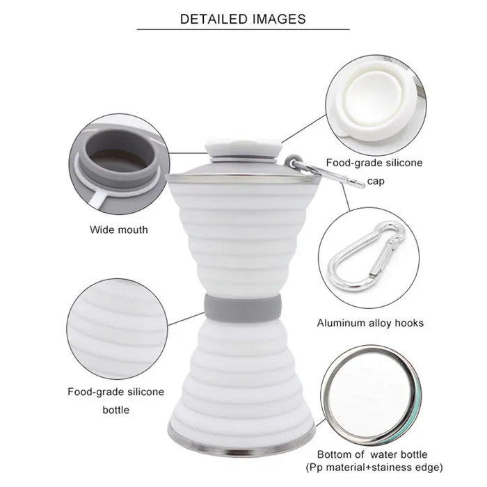 17.5 oz Promotion Private Label Mini Shake Cycling Cute Collapsible Water Bottels