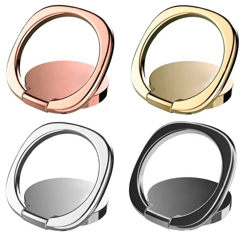Mobile Accessory 360 Rotating Metal Middle Finger Grip Ring Phone Holder For Cell Phone
