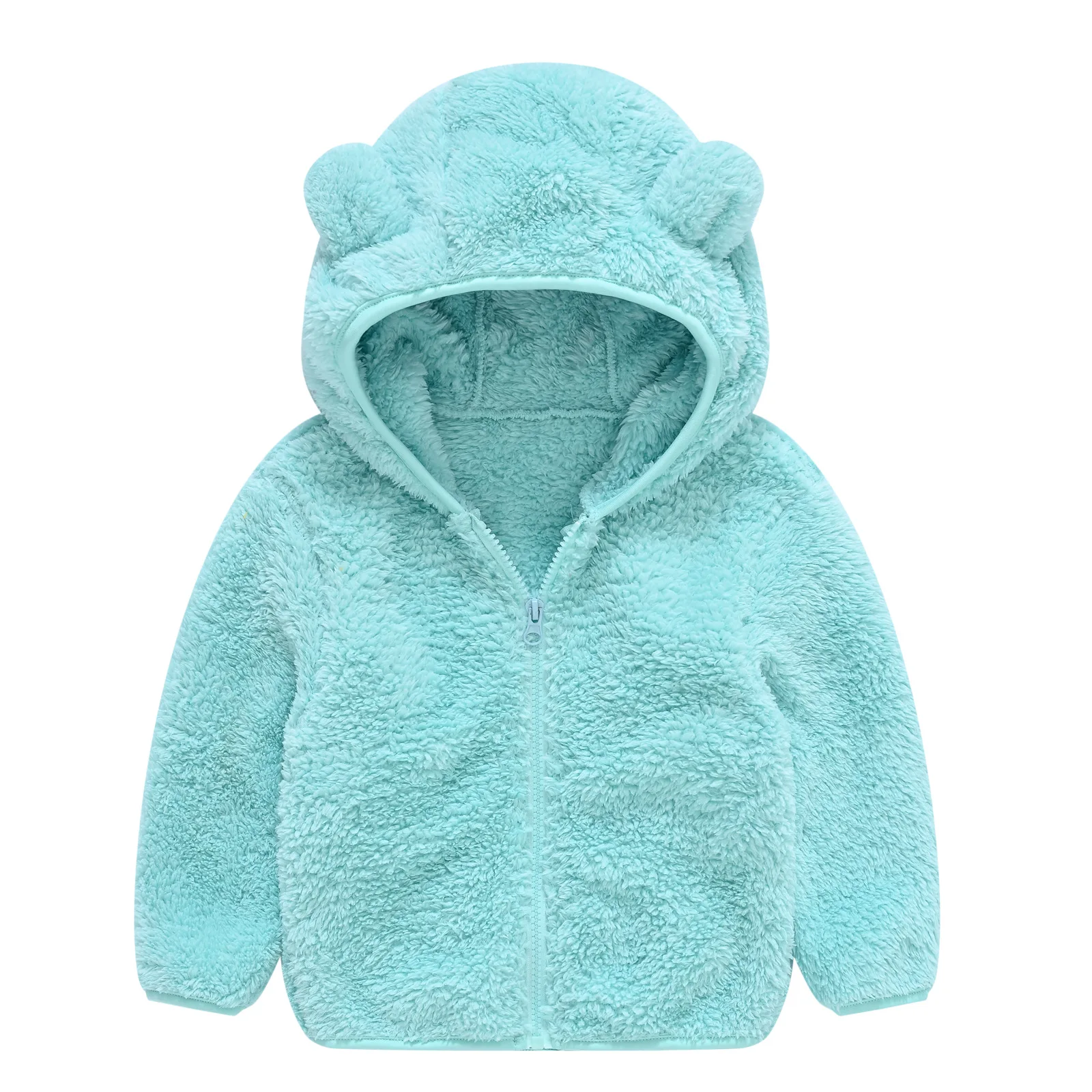 Rarewe Cute Infant Baby Clothes Zip Up Hoodie Unisex Fleece Jackets Toddler Boys Girls Warm Coats For Winter Fall
