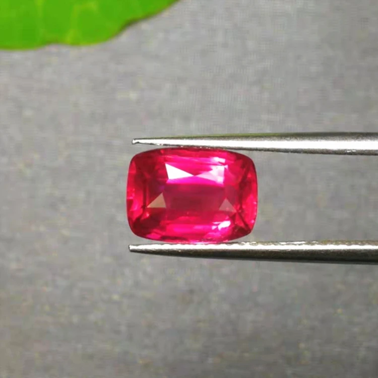 Beautiful Red Color Ruby Loose Stone Jewelry 3.1ct Natural Unheated Ruby Gemstone