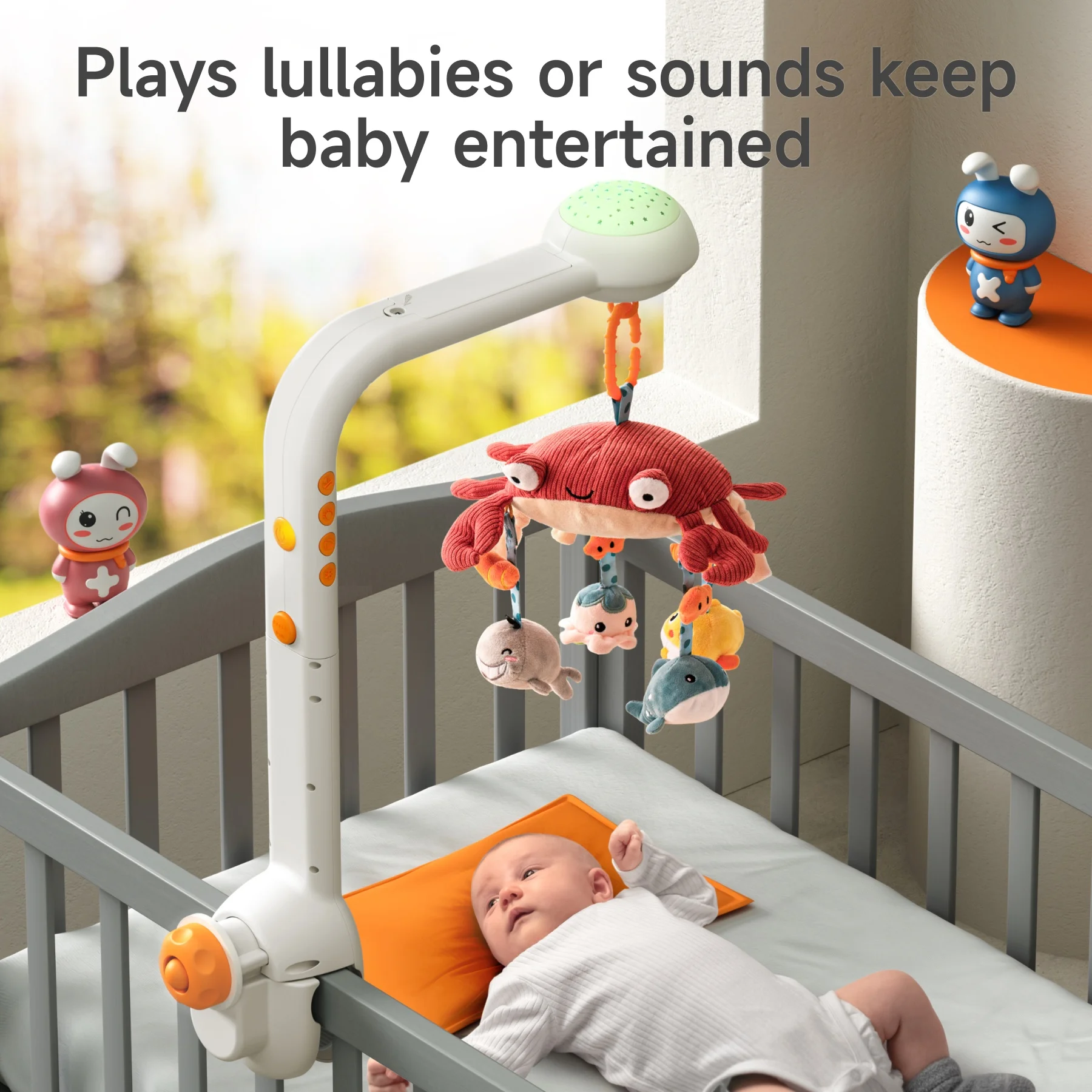 Tumama Kids Baby Music Crib Mobile Cot Mobiles Hanging Bed Bell Baby Toys Kids Musical Baby Crib Mobile For Infants