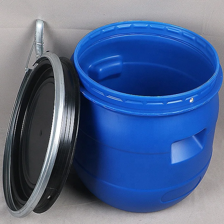 Good quality blue plastic barrel drums small plastic buckets with lids