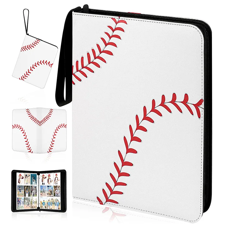 Baseball Game Cards Binder 9-pocket 720 Trading Card Binder,Fit 720 Cards With 40 Sleeves Included,Card Collector Album Holder