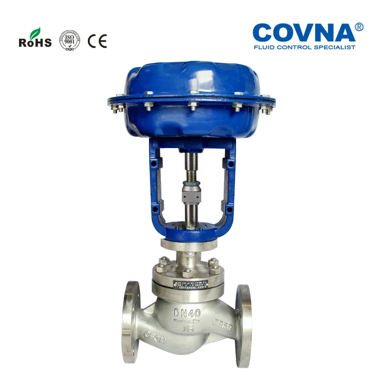 Covna  Control Valves Pneumatic Diaphragm Control Globe Valve DN20-DN300 Valve for Power Plant And Dairy Pasteurizer
