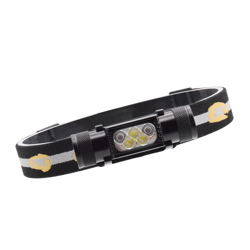 New Design High Power Aluminum Alloy Material Waterproof Rechargeable Super Bright USB Headlamp For Sale