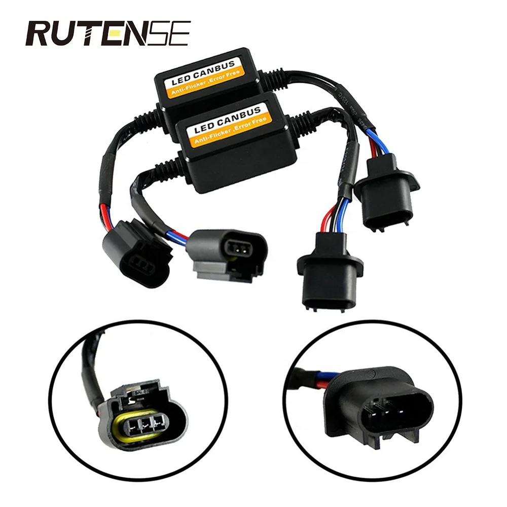 RUTENSE car LED  headlight canbus decode car led error free can bus car decode