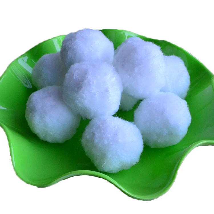 
Free shipping OEM water treatment fiber ball filter media for swimming pool Bio Balls Pool Filter 