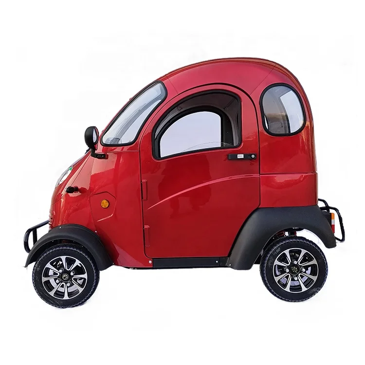 outdoor travel disabled four wheel enclosed cabin mobility 4 wheel  scooter electric elderly scooter with LED light