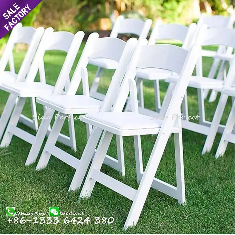 Коммерческие высококачественные уличные садовые патио для вечеринок свадеб событий Wimbledon белые складные стулья из смолы