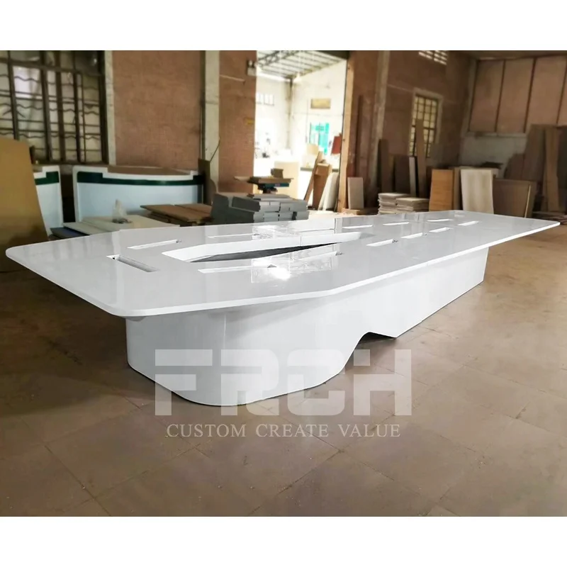 Современная роскошная мебель для конференц-зала под заказ, деревянный стол для конференц-конференций руководителей