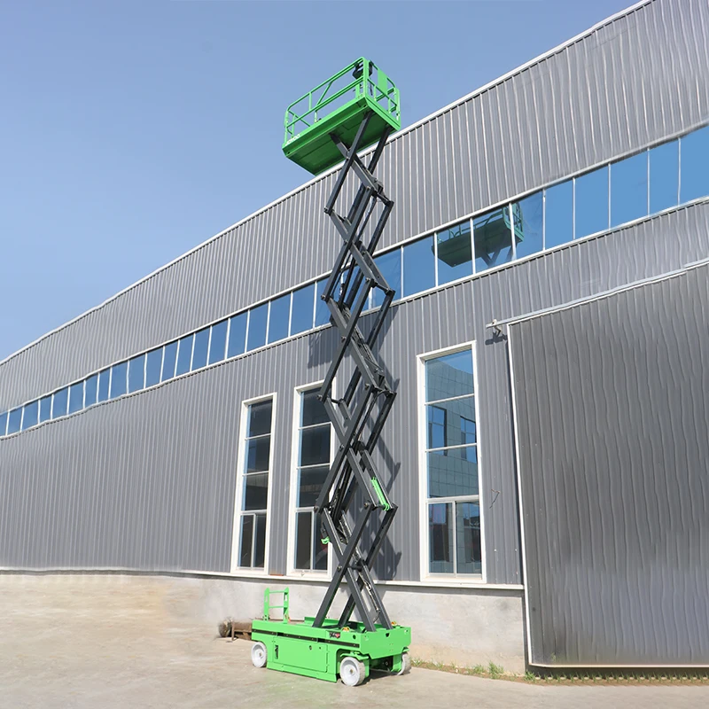 Aerial work platform lift table scissor lift mini auto crawler trolley small hydraulic self propelled electric scissor lift