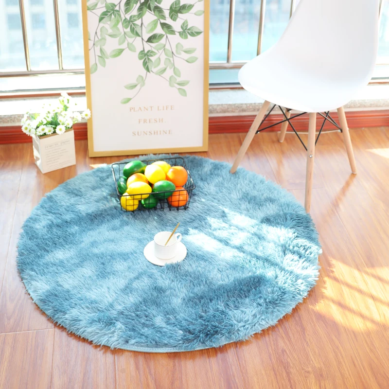 Circular rug multifunction large round carpet breathable and textured round shaped rug