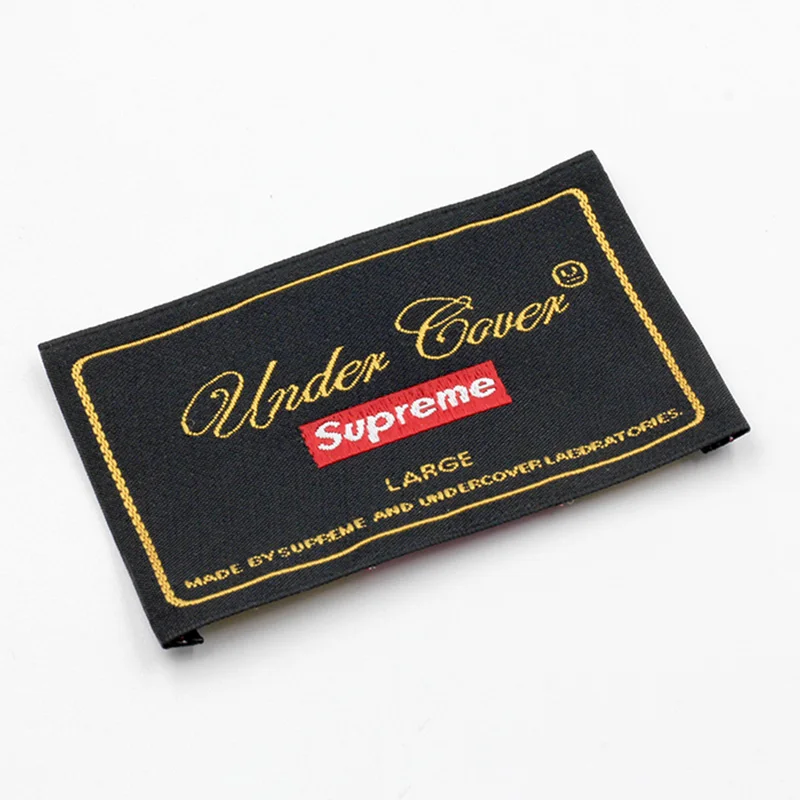 Custom Embroidery Brand Labels For Clothing Cheap Woven Fabric Garment Labels Tags Clothes Labels