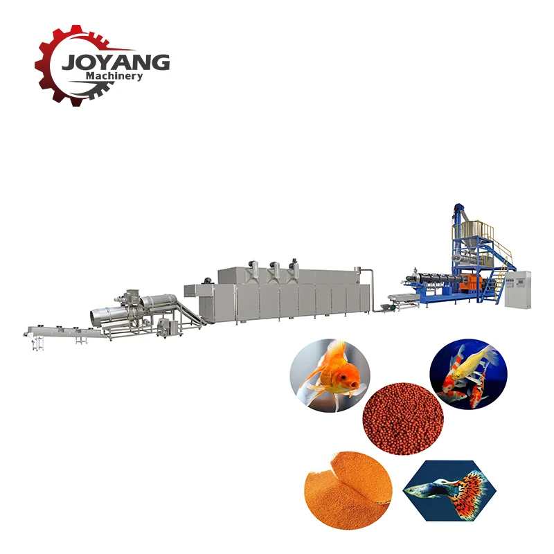 Automated Fish Feed Production Line Puffed Fish Feed Production Equipment Twin Screw Fish Feed Processing Line