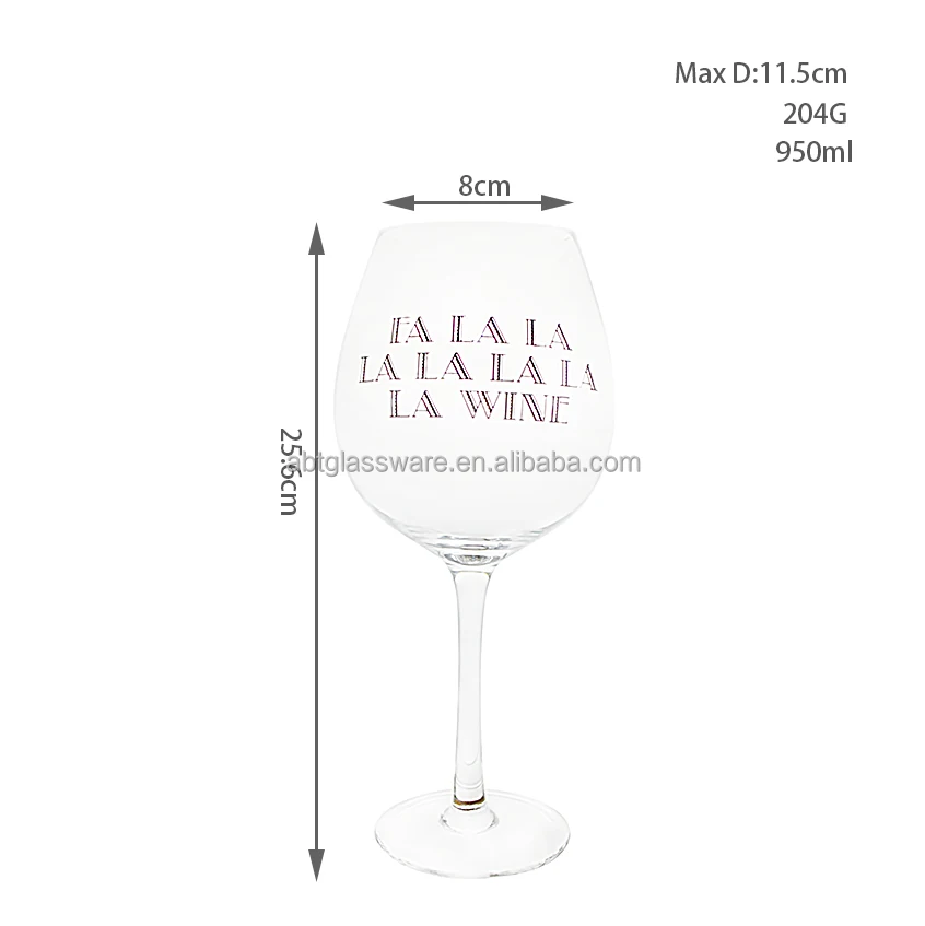 Wholesale custom crystal red wine glass goblet luxury wine glass for gift