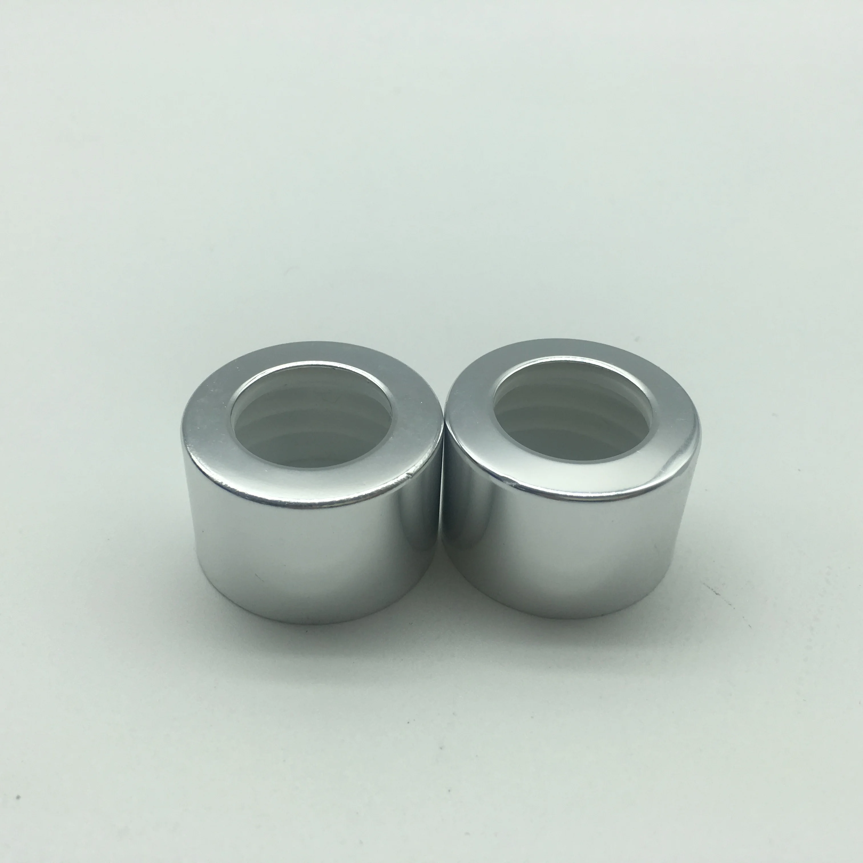 24/410 silver color aluminum reed diffuser cap with PE seal liner for essential oil bottles