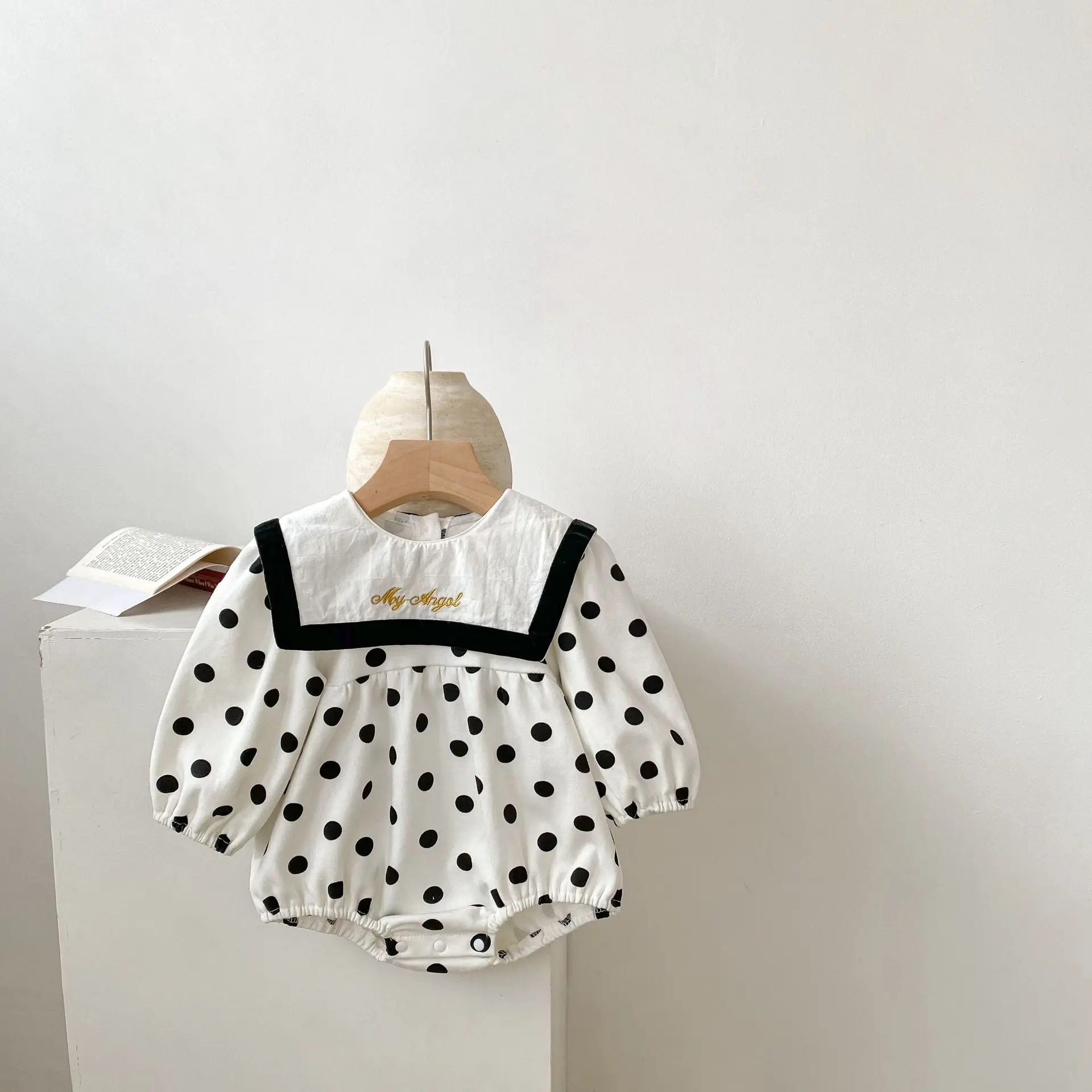 Baby Clothes Autumn Style Jumpsuit Baby Cotton Costume with Sailor Collar Long Sleeves Baby Clothing Sets