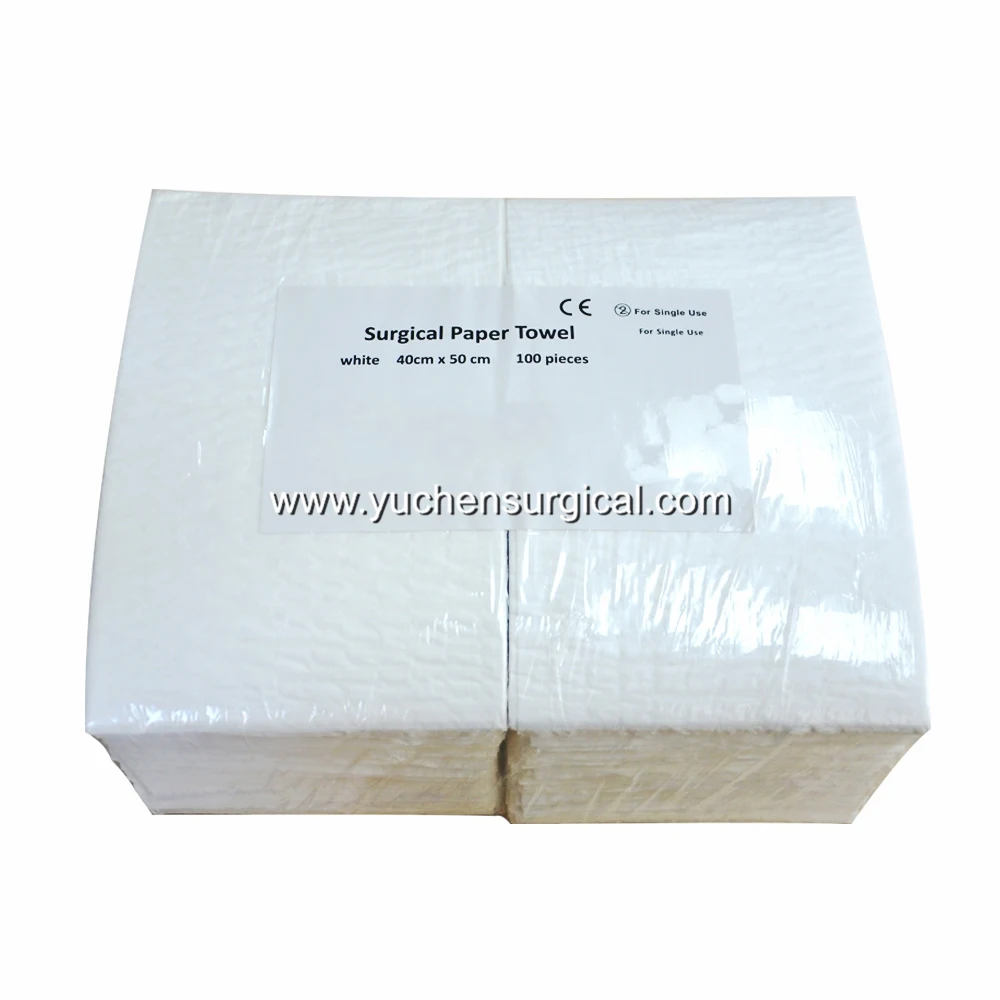 Customized 3 Ply or 4 Ply Medical Scrim Reinforced Disposable Paper Hand Towels For Clinic