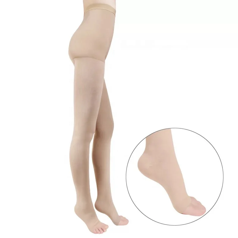 
Open-toed section pressure medical shaping plastic legs socks bottoming pantyhose 