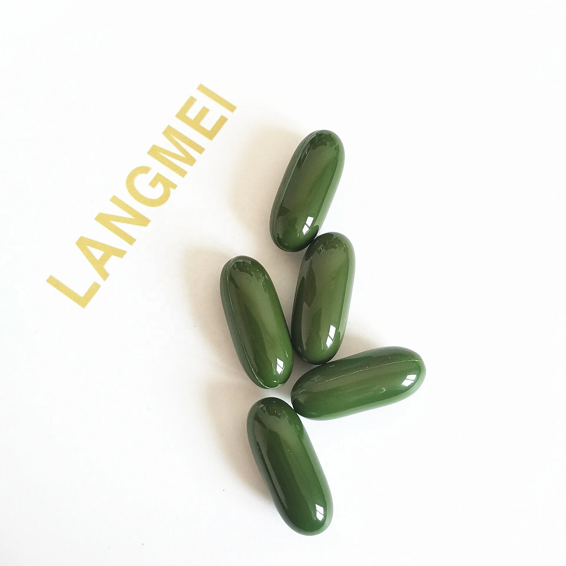 
Herbal Supplements Halal Vegan Spirulina Softgel Capsules in Vitamins Private Label 