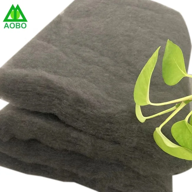 antibacterial nonwoven graphene fiberfill batting wadding filling material for blanket pillow home textile
