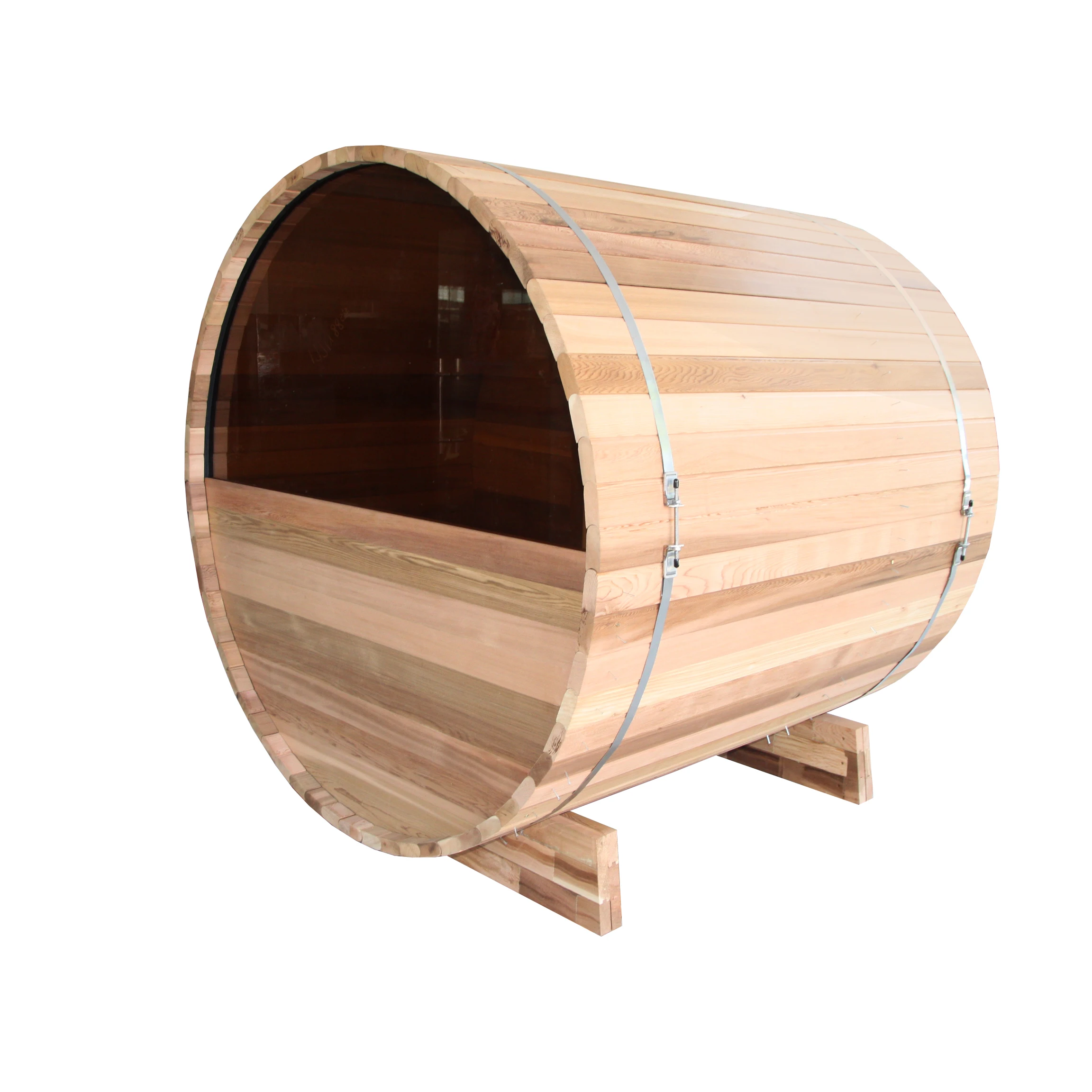 Keya Sauna Outdoor Wooden Sauna Room Outdoor 2 Person Red Cedar Sauna House Barrel