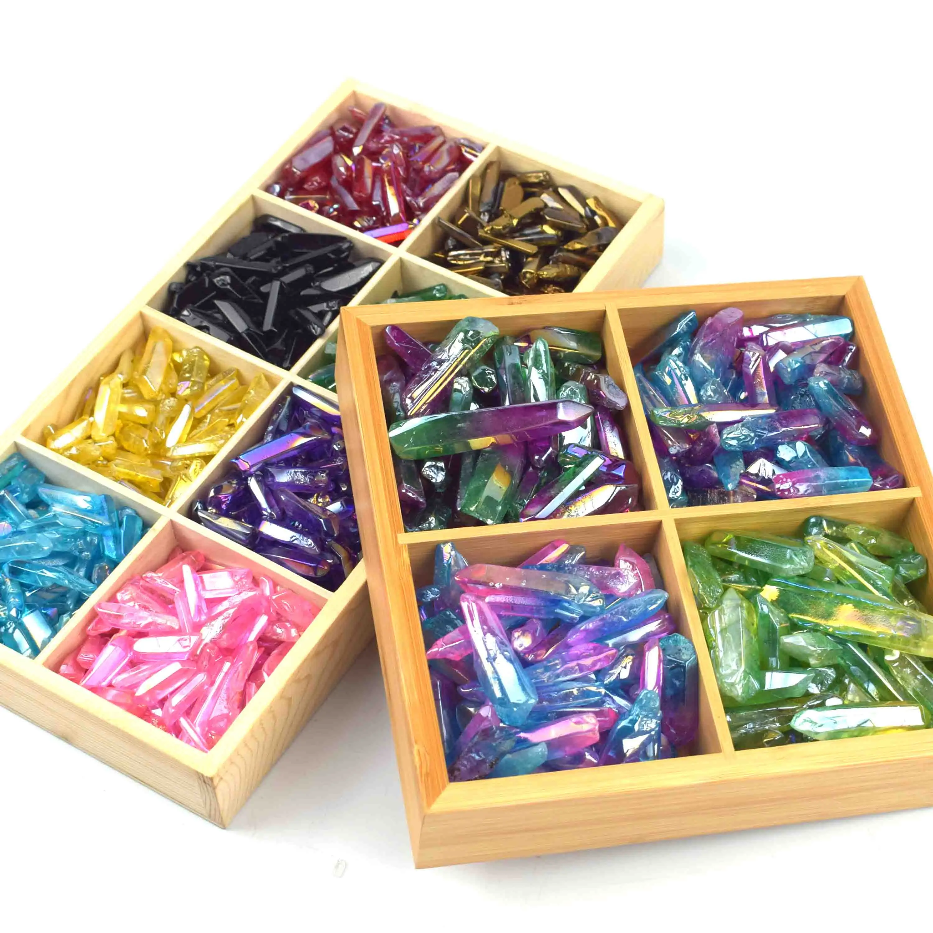 Wholesale Natural Crystal Healing Clear Quartz Point Angel Aura Rough Polished For Decoration