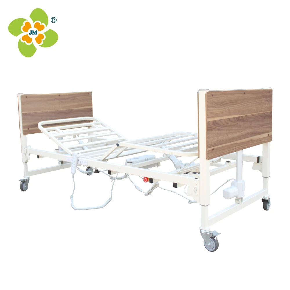 Five functions medical equipment for patient foldable electric hospital bed for home