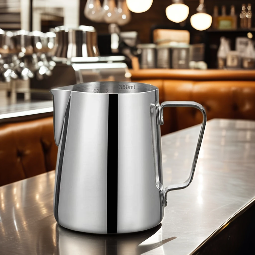 304 with filter handle frothing set singaporian holloware water wall stainless mixing 350ml milk stainless steel filter pitcher