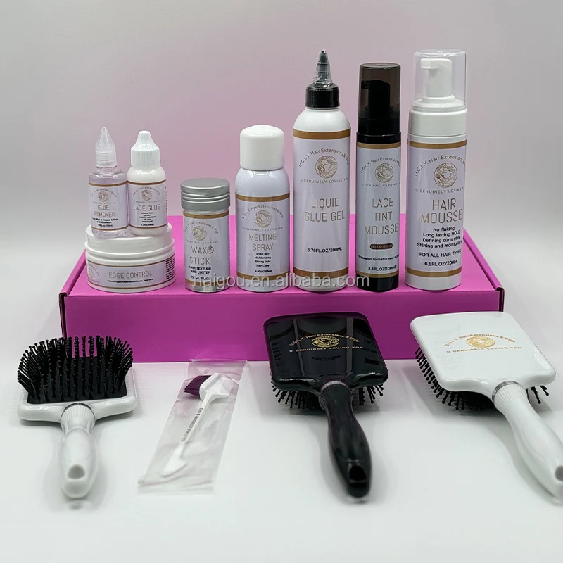 Electric Hot Comb straightener Hair Band lace glue gel Lace Melting Spray hair baby Foam Wax Stick For Natural Black Hair Wig