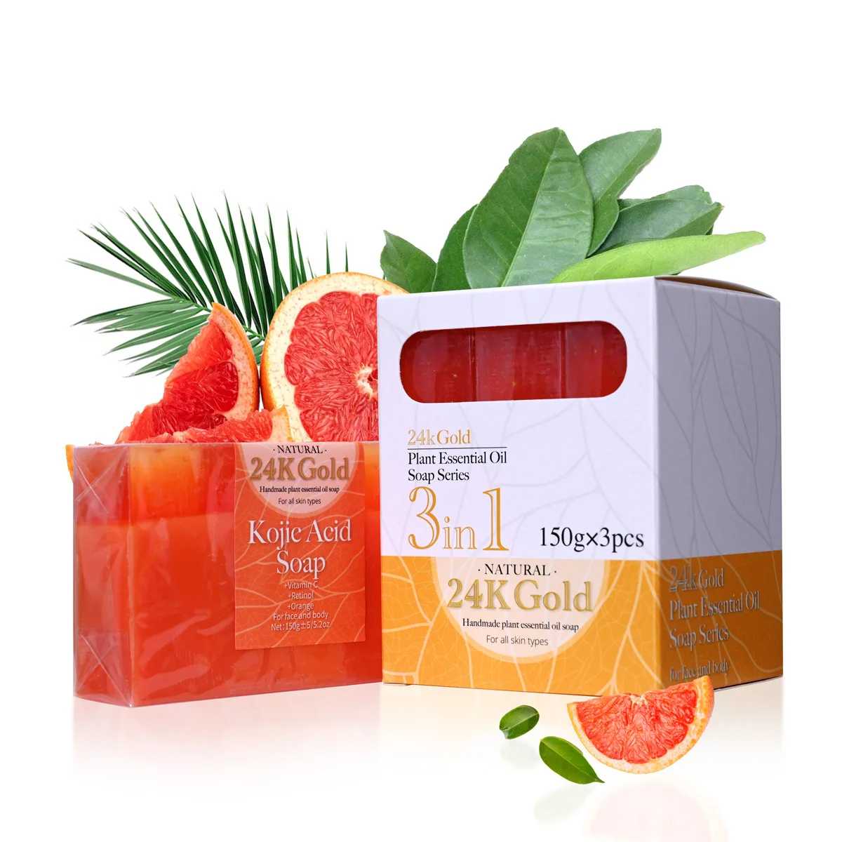 Vitamin C Orange Essence Skin Whitening Soap150g Skin Brightening Gentle Knee Knuckle Elbow Face Body Dark Spot Remover Soap Bar